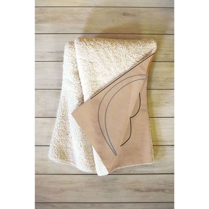 Nadja Abstract Shapes 06 Fleece Throw Blanket - Deny Designs, 2 of 3
