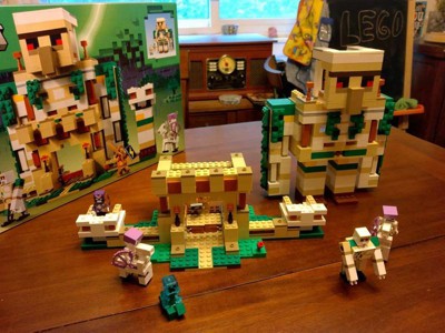 Lego Minecraft The Iron Golem Fortress Minecraft Toy 21250 : Target