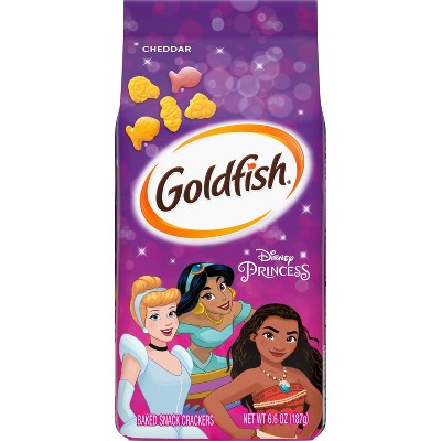 Goldfish Disney Princess Cheddar Snack Crackers Bag - 6.6oz