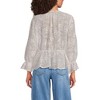 Lands' End Women's Feminine Ruffle Chiffon V Neck Blouse - 2 of 3