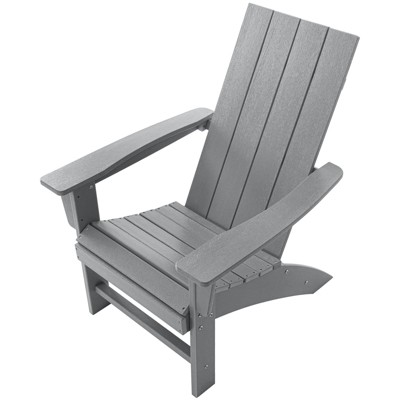 GARPROVM Cozy HDPE Adirondack Chair Weather-Resistant Outdoor Patio Chair
