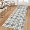 Garvee Modern Plaid Area Rug Farmhouse Geometric Rugs for Living Room Bedroom Non Slip Stain Resistant Carpet - 2 of 4