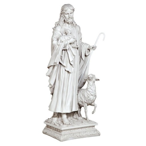 Design Toscano Jesus, The Good Shepherd Garden Statue - Grande, Off ...