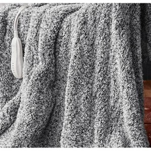 Heated Blanket Throw, 50x60 In Washable Electric Heating Blankets with 4 Heat Levels & 4 H Timer, Machine Washable Faux Fur Fabric, Pink - 1 of 1
