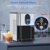 Countertop Nugget Ice Maker, 44lbs/24H Chewable Pellet Ice Machine with Dispenser, Self-Cleaning Pebble Ice Maker for Home/Office/Parties, Silver - 3 of 4