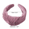Unique Bargains Women's Velvet Wide Knotted headband for headband Hair Hoop Hair Accessories 1 Pc - 4 of 4
