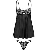 Adore Me Women's Jestina Babydoll Lingerie - 4 of 4