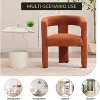Acekool Contemporary Boucle Chair - Textured Upholstery with Curved Backrest (Multiple Colors) - 4 of 4