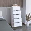 RISOKEYS 5 Drawer Chest, Wood Storage Dresser Cabinet,Craft Storage Organization, Makeup Drawer Unit for Closet, Bedroom - 2 of 4