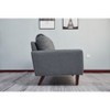 Linen Sofa Modern Couch Comfy Loveseat with Wooden Legs for Living Room, Bedroom, Office - 3 of 4
