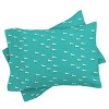 King Little Arrow Design Co Sandpipers Duvet Set Teal - Deny Designs: 300 Thread Count, Microfiber, King Size - image 3 of 4