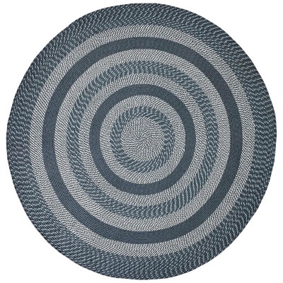 Newport Braid Collection 100% Polypropylene Stripe Pattern Reversible Indoor Utility Rug - Better Trends