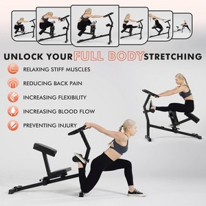 Stretch Machine, Full Body Stretching Equipment for Flexibility Training, Adjustable Leg Stretcher Machine, Lower Back Stretcher - 1 of 4