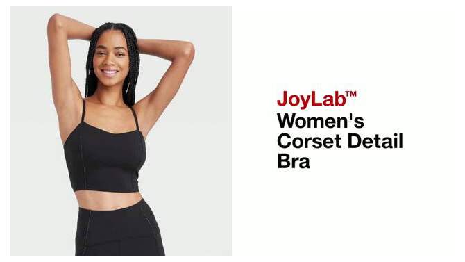 Women's Corset Detail Bra - JoyLab™, 2 of 10, play video