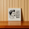 Slickblue Rustic Bar Decor Sign 7x7 – Solid Wood Plaque with Funny Quote, Shelf or Wall Display, 10 Color Options - 3 of 3