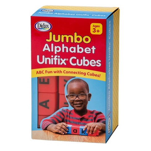 Didax Jumbo Unifix Alphabet Cubes, Set Of 30 : Target