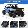 24V 4WD 6-Wheel Electric Dump Truck for Kids with Remote Control, 2 Seater, LED Lights & Music Player – Ages 3+ - 2 of 4