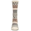 Memoi Women's Winter Fair Isle Cashmere Blend Crew Socks - 2 of 2