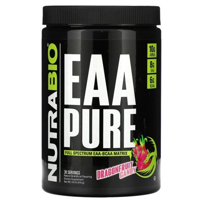 NutraBio EAA Pure, Dragonfruit Candy, 0.9 lb (414 g)