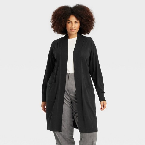 Duster black cardigan hotsell