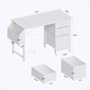 RISOKEYS 47.3 Inch Office Desk with 3 Fabric Drawers & Side Pocket,Reversible Design,Reinforced Frame for Home Office,Gaming,Study,Easy Assembly - 3 of 4
