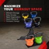 Body Solid Modern Compact 3 Tier 200 Pound Maximum Capacity Kettlebell Rack with Durable Alloy Steel Frame for Home Gym Use, Black - 4 of 4