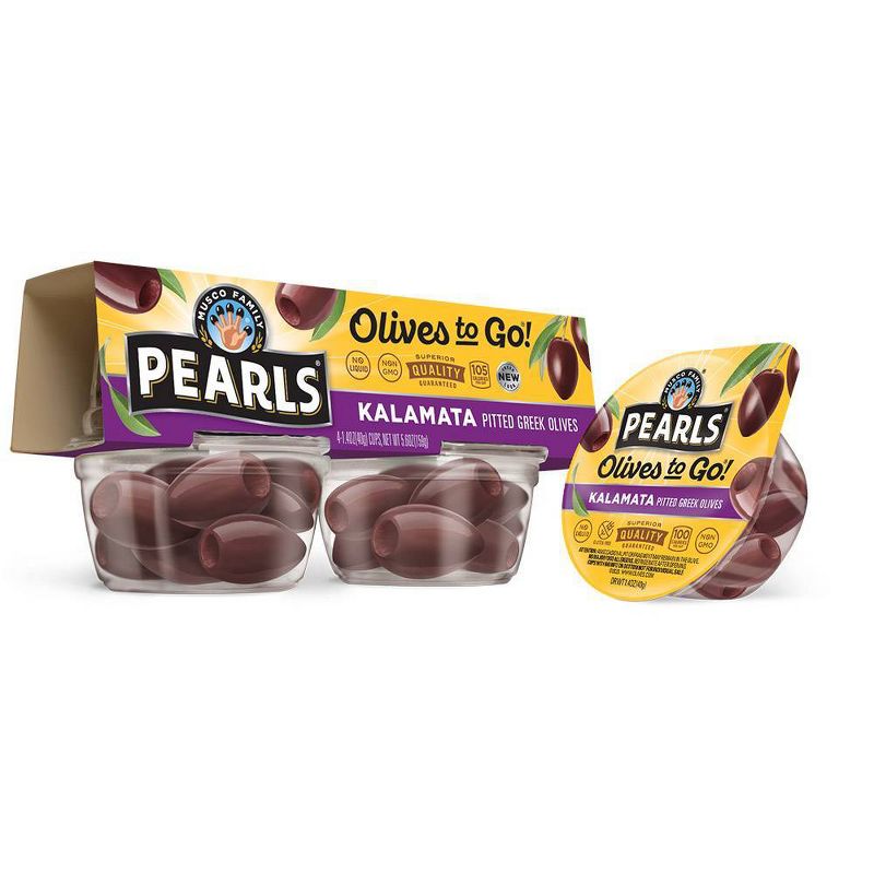 Pearls Kalamata Olives to Go - 4ct, 3 of 5