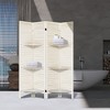 NicBex Room Divider Modern Folding Privacy Screen with Storage Shelves for Home & Office - 2 of 4