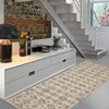 Washable Neutral Area Rugs Vintage Floral Retro Boho Geometric Carpet for Living Room Bedroom Dining Room Nursery Kids Room Hallway Entryway - 3 of 4