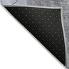 Denim Blue And Sky Blue Abstract Washable Indoor Outdoor Area Rug - 4 of 4