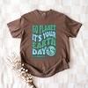 Simply Sage Market S.W.Smiley Go Planet It's Your Earth Day Garment Dyed Tee - 3 of 4
