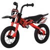 Qaba 12" Kids Balance Bike, No Pedal Training Bicycle, Motorbike Look, Steel Frame, with Inflatable Rubber Tires, Handlebar, for 3-6 Years Old, Red - image 4 of 4