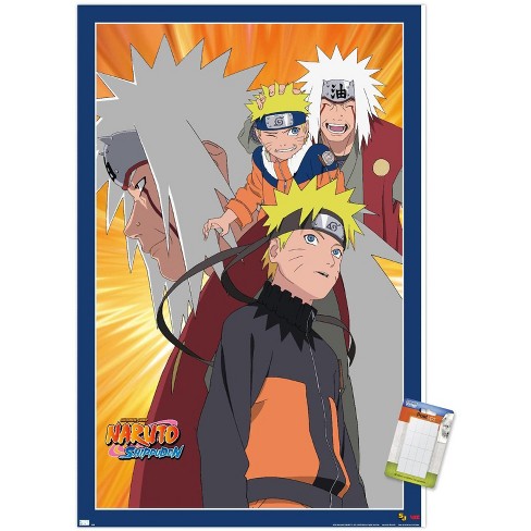 Trends International Naruto Shippuden - Naruto And Jiraiya Unframed ...