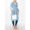 Women's Duster Jacket With Patches - Origami - 2 of 4