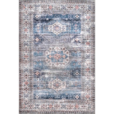 nuLOOM Drina SpinClean Machine Washable Stain-Resistant Area Rug