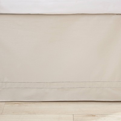 Beige Cotton King Split Corner Bed Skirt
