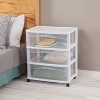 3 Drawer Wide Cart White - Room Essentials™ - image 3 of 3