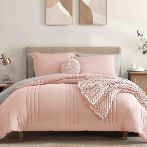 BAGOKIE 7 Pieces Bed in a Bag Comforter Set for All Season - 1 of 4