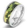 West Coast Jewelry Men's Polished Camouflage Inlay Stainless Steel Ring - 4 of 4