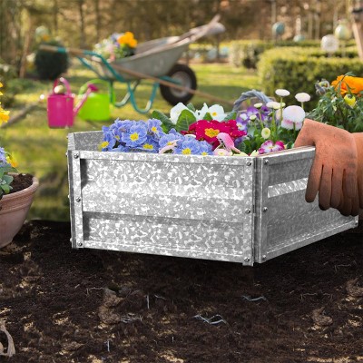Galvanized Iron Raised Garden Bed Planter Box