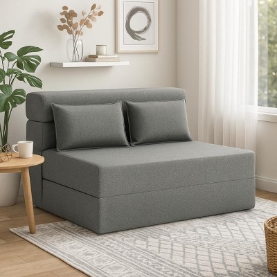 Sofa Bed Corduroy - Convertible Chair Bed, Futon Chair Sleeper, Folding Chair Bed for Living Room