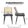 Infurnic Accent Chairs, Modern Upholstered Chairs Set with Sturdy Legs, for Kitchen and Dining Room, 2PCS, Gray, 21.3"*19.3"*31.1" - 4 of 4