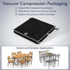 Costway Outdoor Chair Cushion Set of 2/4/6 Waterproof Fade-Resistant Olefin Seat Cushions Brown/Navy/Gray/Black - 3 of 4