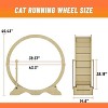 48" Cat Wheels for Indoor Cats, Large Cat Exercise Running Treadmill Wheel with 15" Tread for Kitty¡¯s Longer Life - 2 of 4