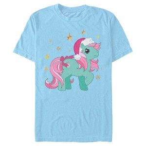 Men's My Little Pony Christmas Minty Gold Stars T-Shirt - 1 of 4