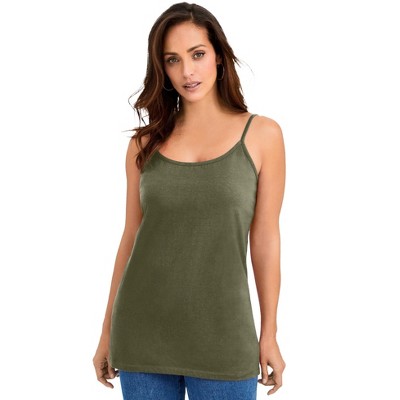 Jessica London Women's Plus Size Stretch Cotton Cami