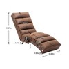 Kumasinova Electric Massage Recliner Chair with 5 Modes, Linen Upholstered Chaise Lounge with Remote Control & Side Pocket, Tufted Accent Chair - 2 of 4
