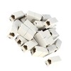 Unique Bargains Grey White Double Connector RJ45 F/F Modular Network Coupler Adapter 20 Pcs - 3 of 4