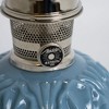 Aladdin Georgia Blue Genie II Oil Lamp for Shelf or Table, Indoor Emergency Lighting, Limited Edition in Blue Glass with Chrome or Brass Finish - 2 of 3