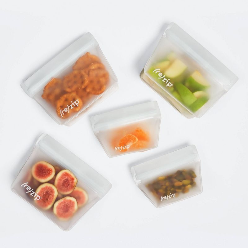 (re)zip Reusable Leak-proof Food Storage Stand-Up Starter Kit - Mini  &#38; Snack - 5ct, 4 of 8